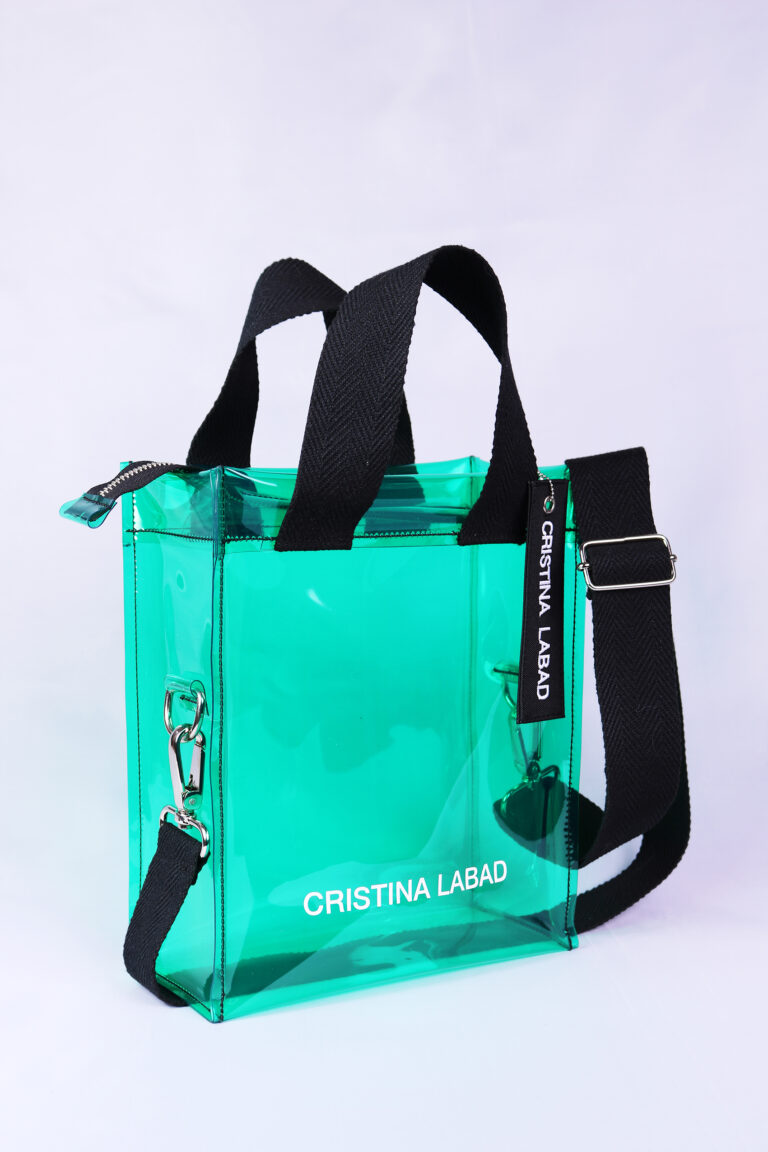 Bolso Pvc Transparente Verde – Comprar Online